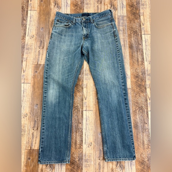 Bullhead Other - Bullhead Slim Straight Blue Denim Jeans, Men’s Size 33x32, Zip-Fly, Medium Wash